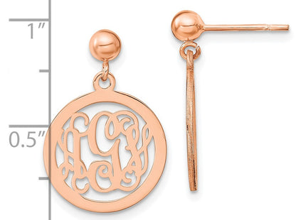 SS/Rose Plated Earrings Style XNE16RP - Classique Jewelry Inc.