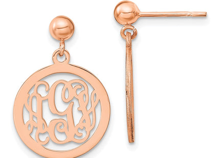 SS/Rose Plated Earrings Style XNE16RP - Classique Jewelry Inc.
