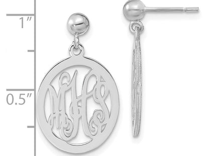 14k White Gold Earrings Style XNE17W - Classique Jewelry Inc.