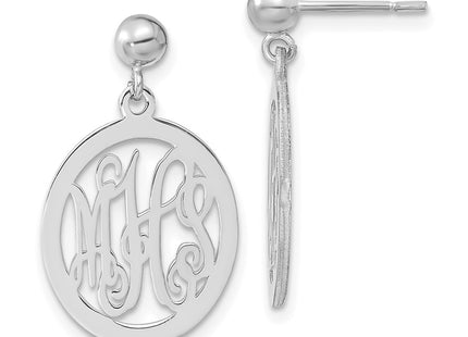 14k White Gold Earrings Style XNE17W - Classique Jewelry Inc.