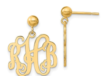 14k Yellow Gold Earrings Style XNE19Y - Classique Jewelry Inc.