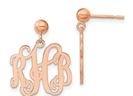 SS/Rose Plated Earrings Style XNE19RP - Classique Jewelry Inc.