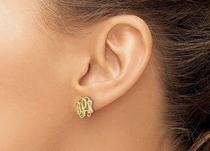 SS/Gold Plated Earrings Style XNE23GP - Classique Jewelry Inc.