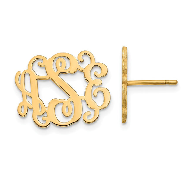 14k Yellow Gold Earrings Style XNE24Y - Classique Jewelry Inc.