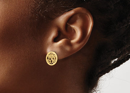 SS/Gold Plated Earrings Style XNE29GP - Classique Jewelry Inc.