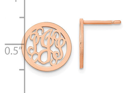SS/Rose Plated Earrings Style XNE29RP - Classique Jewelry Inc.