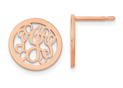 SS/Rose Plated Earrings Style XNE29RP - Classique Jewelry Inc.