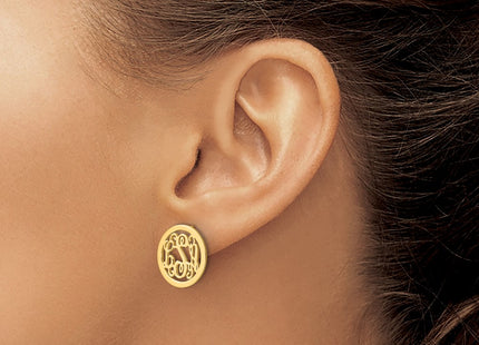 SS/Gold Plated Earrings Style XNE30GP - Classique Jewelry Inc.