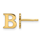 Sterling Silver Gold-plated Initial Post Earrings view