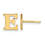 Sterling Silver Gold-plated Initial Post Earrings view