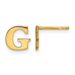 Sterling Silver Gold-plated Initial Post Earrings view