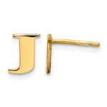 Sterling Silver Gold-plated Initial Post Earrings view