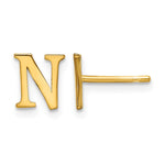 Sterling Silver Gold-plated Initial Post Earrings view