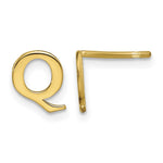Sterling Silver Gold-plated Initial Post Earrings view
