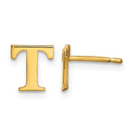 Sterling Silver Gold-plated Initial Post Earrings view