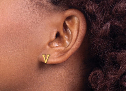 SS/Gold Plated Earrings Style XNE46GP - Classique Jewelry Inc.