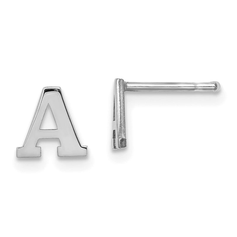 Sterling silver initial earrings