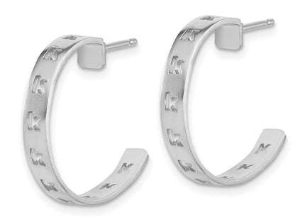 10k White Gold Earrings Style 10XNE47W - Classique Jewelry Inc.
