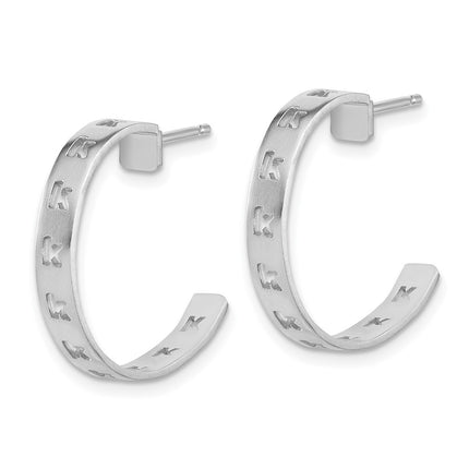 10k White Gold Earrings Style 10XNE47W - Classique Jewelry Inc.