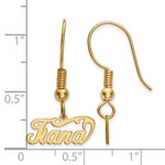 14K Yellow Gold Name Plate Dangle Earrings view