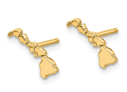 SS/Gold Plated Earrings Style XNE50GP - Classique Jewelry Inc.