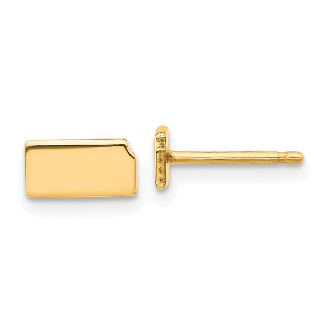 SS/Gold Plated Earrings Style XNE50GP - Classique Jewelry Inc.