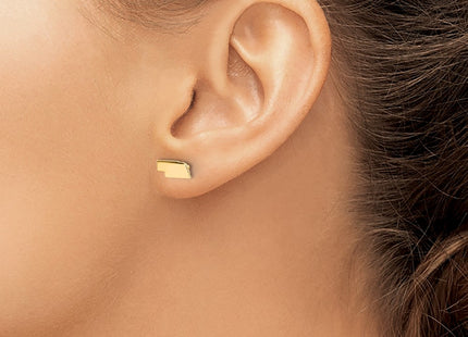 SS/Gold Plated Earrings Style XNE50GP - Classique Jewelry Inc.