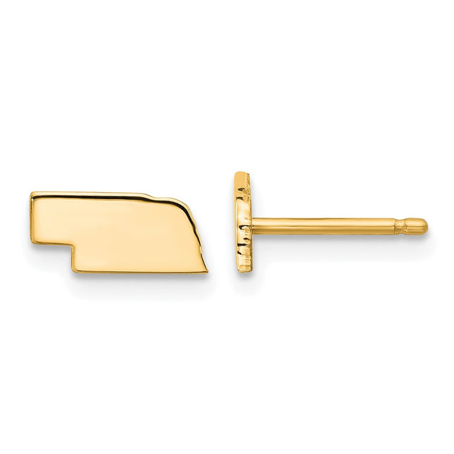 SS/Gold Plated Earrings Style XNE50GP - Classique Jewelry Inc.