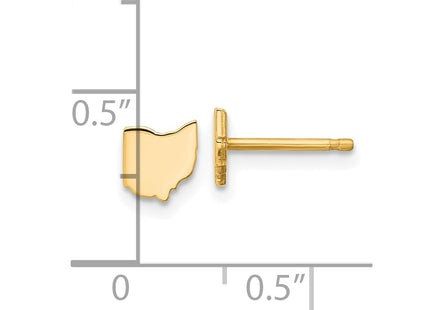 SS/Gold Plated Earrings Style XNE50GP - Classique Jewelry Inc.