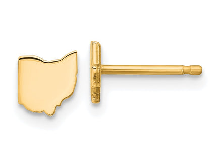 SS/Gold Plated Earrings Style XNE50GP - Classique Jewelry Inc.