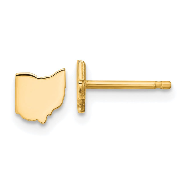 SS/Gold Plated Earrings Style XNE50GP - Classique Jewelry Inc.