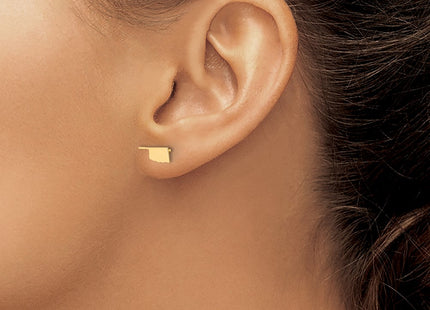 SS/Gold Plated Earrings Style XNE50GP - Classique Jewelry Inc.