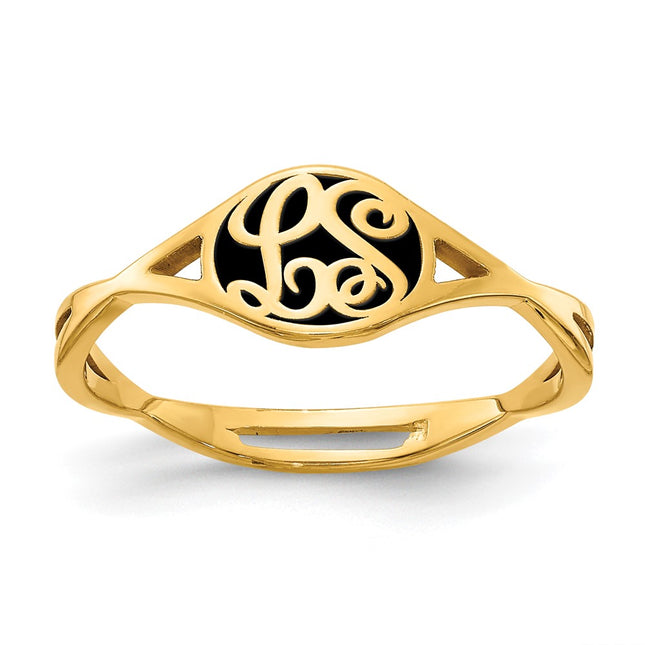 SS/Gold Plated Rings Style XNR101GP - Classique Jewelry Inc.
