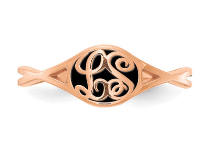 SS/Rose Plated Rings Style XNR101RP - Classique Jewelry Inc.