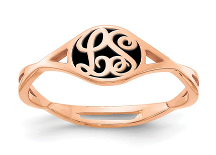 SS/Rose Plated Rings Style XNR101RP - Classique Jewelry Inc.