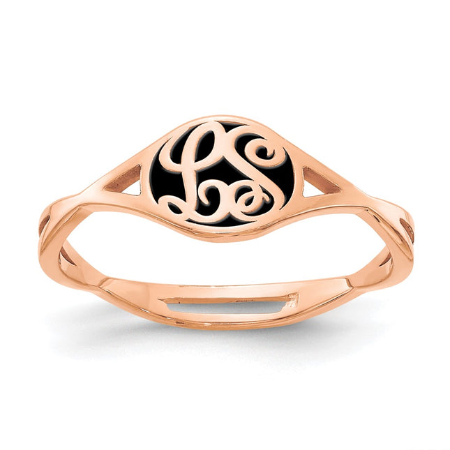 SS/Rose Plated Rings Style XNR101RP - Classique Jewelry Inc.