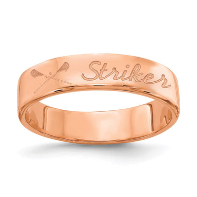 14K rose gold ring