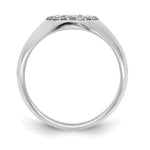 10K & 14K Gold Classic Initial Oval with Diamond Ring view 2