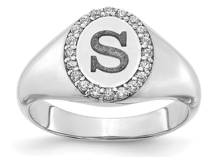 10k White Gold Rings Style 10XNR107W - Classique Jewelry Inc.
