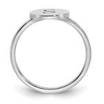 10K & 14K Gold Round Initial Ring view 2
