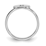10K & 14K Gold Oval Initial Ring view 2