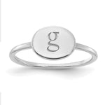 10K & 14K Gold Oval Initial Ring view 7