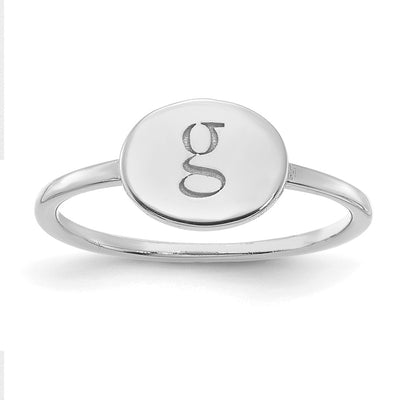 14K gold initial ring