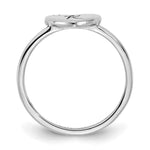 10K & 14K Gold Initial Heart with Diamond Ring view 2