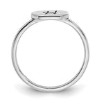 10K & 14K Gold Initial Ring view 2