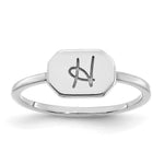10K & 14K Gold Initial Ring view 1