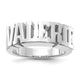 14K White Gold / Ring Size 8