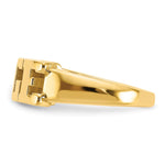 14K Yellow Gold Cut-out Name Ring view