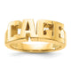 14K Yellow Gold Cut-out Name Ring