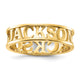 14K Yellow Gold Cut-out Name Ring